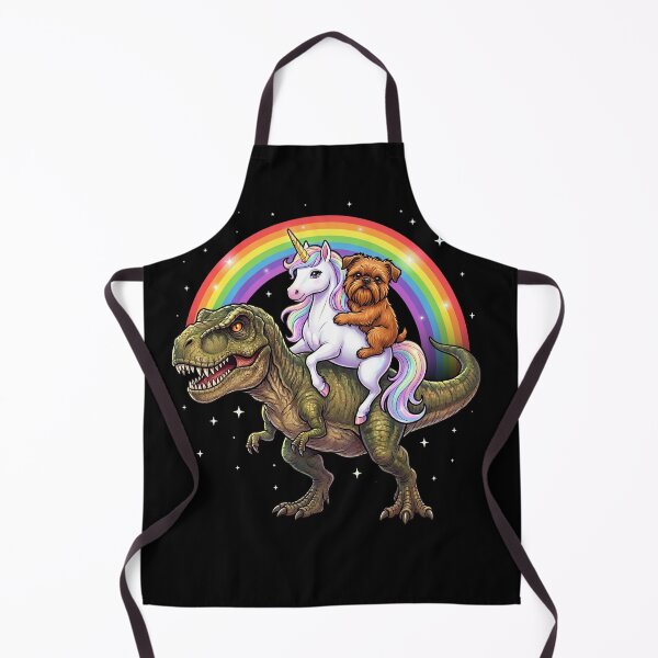 Item preview, Rainbow Brussels Griffon Unicorn T Rex Dinosaur Dog Lover designed and sold by DoodleTortle.