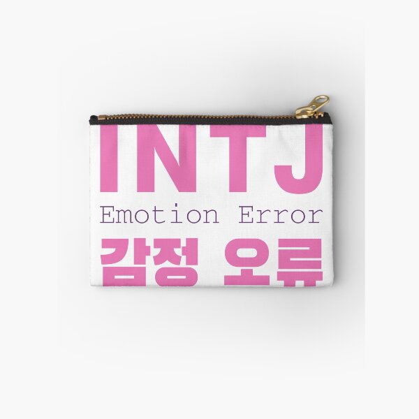 Item preview, INTJ Emotion Error Korean Minimal Typography designed and sold by aikdreams.