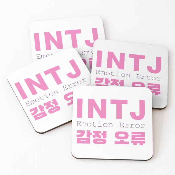 Item preview, INTJ Emotion Error Korean Minimal Typography designed and sold by aikdreams.