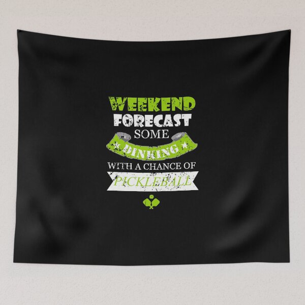 Item preview, Weekend Forecast Some Dining With A Chance Of Pickleball Funny Pickleball designed and sold by CreativeStrike.