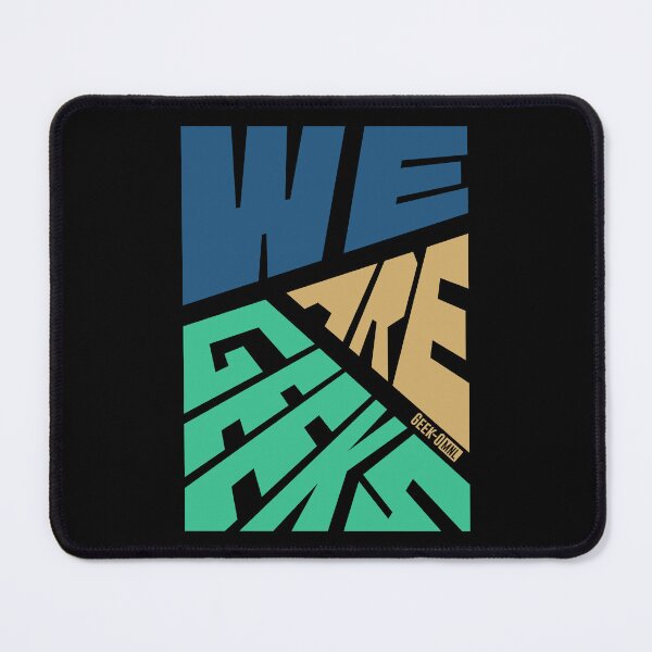Item preview, We Are Geek - Abstract Modern Geometric Typography Art designed and sold by Geek-O-MNL.
