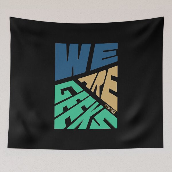 Item preview, Somos Geeks - Arte tipográfico geométrico abstracto moderno designed and sold by Geek-O-MNL.