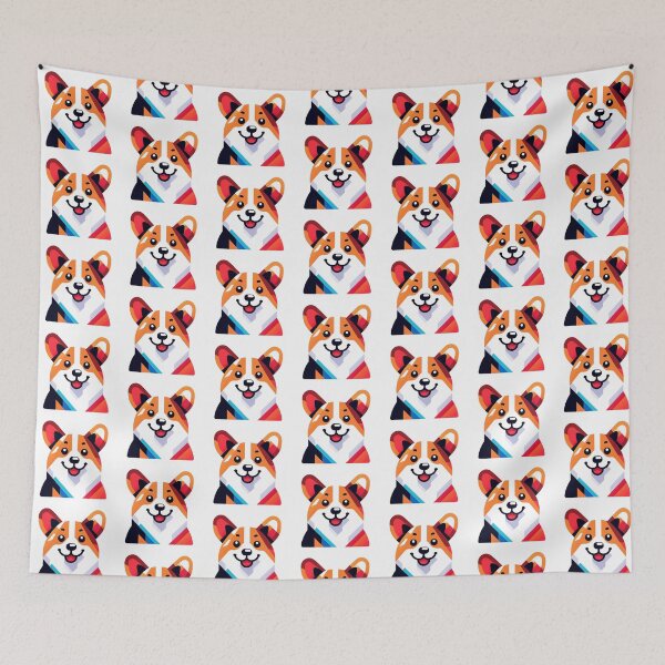 Item preview, Geometric Corgi – Modern Abstract Dog Design designed and sold by Dogandesighn.