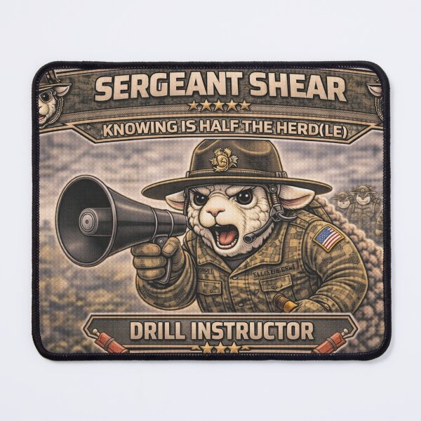 Item preview, Sergeant Shear – Sheep-I Joe Drill Instructor Parody designed and sold by Thpoar.