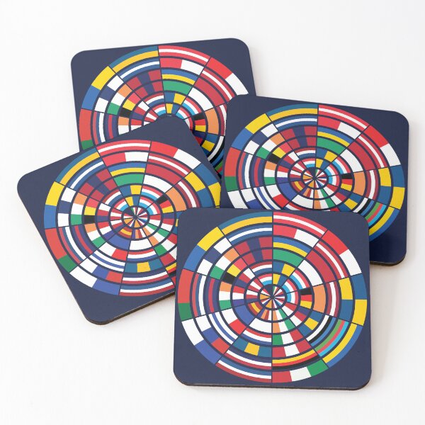 Item preview, 70 Years of Eurovision Song Contest winners - Flag design, dark blue designed and sold by acediscovery.