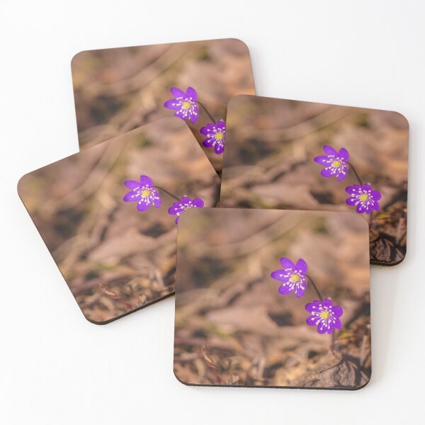 Item preview, Purple Flowers Amidst Fallen Leaves designed and sold by Veikko  Suikkanen.