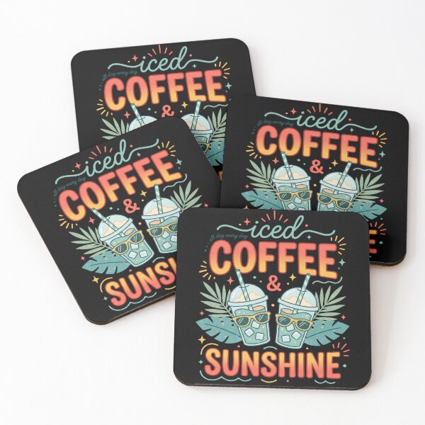 Item preview, Iced Coffee And Sunshine Summer Mood Vibes designed and sold by FreshVibe Prints.