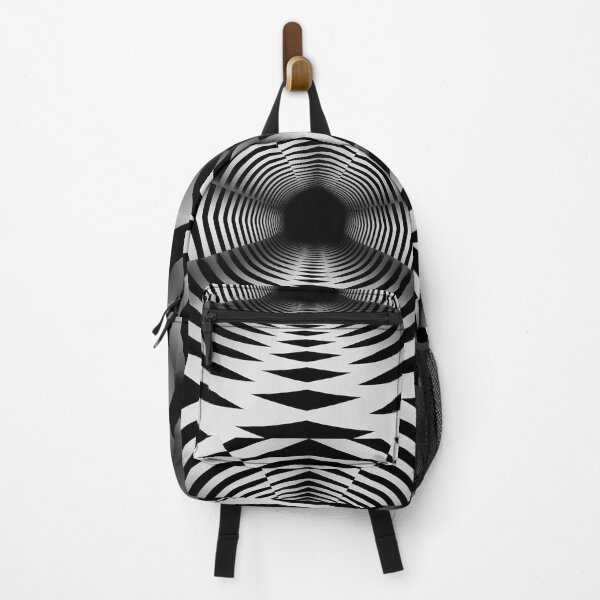 Item preview, Hexagonal Monochrome Chevron Vortex Optical Illusion designed and sold by pinkal.