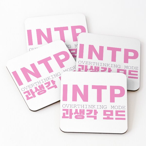 Item preview, INTP Overthinking Mode Korean Typography Design designed and sold by aikdreams.