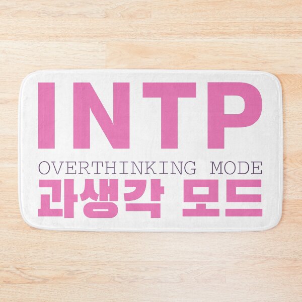Item preview, INTP Overthinking Mode Korean Typography Design designed and sold by aikdreams.