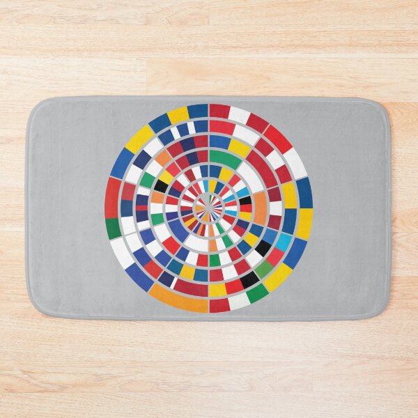Item preview, 70 Years of Eurovision Song Contest winners - abstract flag design, grey designed and sold by acediscovery.