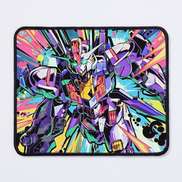 Item preview, Neon Pop Mecha Robot – Cyberpunk Anime Gundam Style Explosion Art designed and sold by Dyan4.