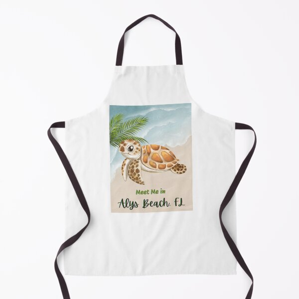 Item preview, Meet Me in Alys Beach, FL.  Cute Turtle Swimming in Alys Beach, FL.  Gift for a Emerald Coast Fan. designed and sold by ShrimpAndGrits.