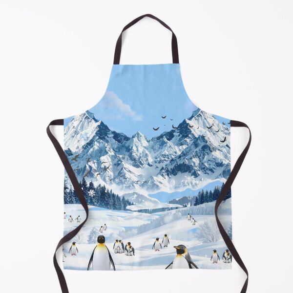 Item preview, Snowy Mountain with the Penguins designed and sold by Bai Lesloy.