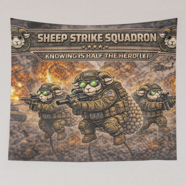 Item preview, Sheep Strike Squadron – Sheep-I Joe Air Assault Parody designed and sold by Thpoar.