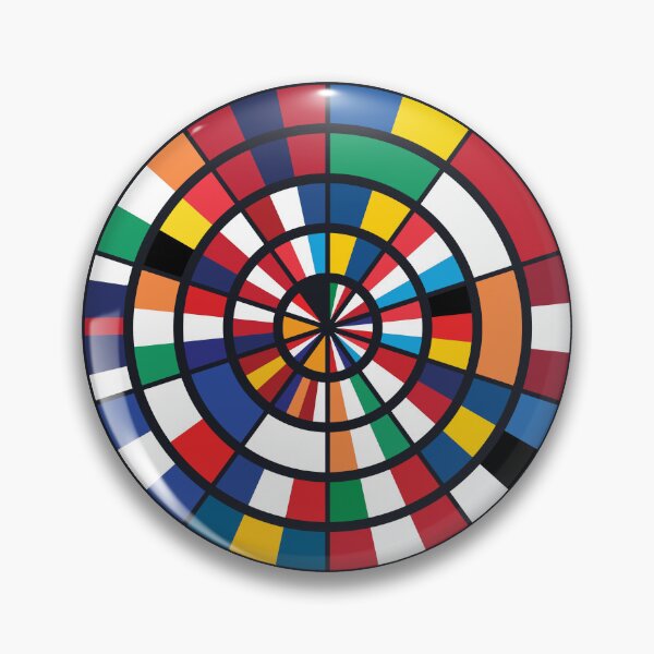 Item preview, 70 Years of Eurovision Song Contest winners - Abstract flag design, white designed and sold by acediscovery.