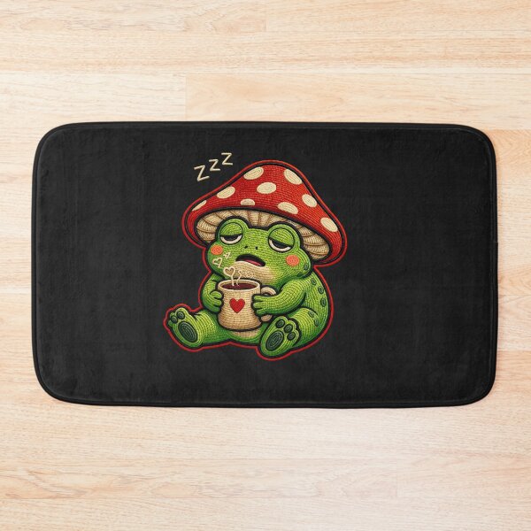 Item preview, Cute Sleepy Coffee Frog – Monday Burnout Cozy Aesthetic Design designed and sold by ColorSplash123.