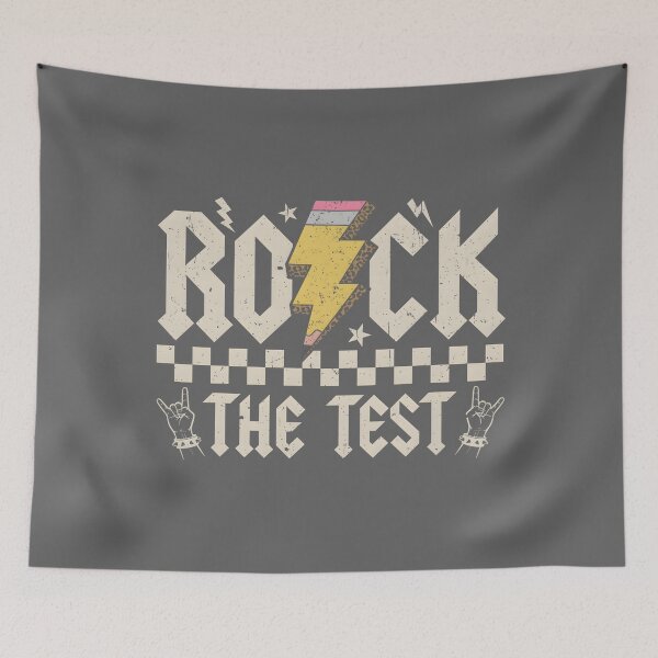 Item preview, Testing Day Rock The Test ABCD Motivational Teacher Students designed and sold by KristineLi.