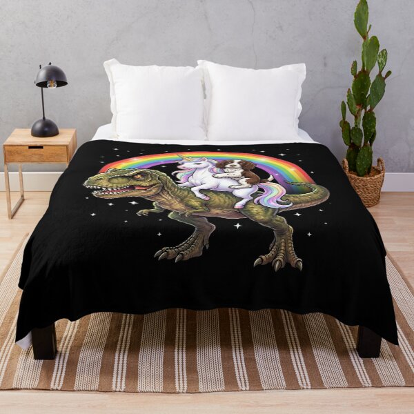 Item preview, Rainbow English Springer Spaniel Unicorn T Rex Dinosaur Dog Lover designed and sold by DoodleTortle.