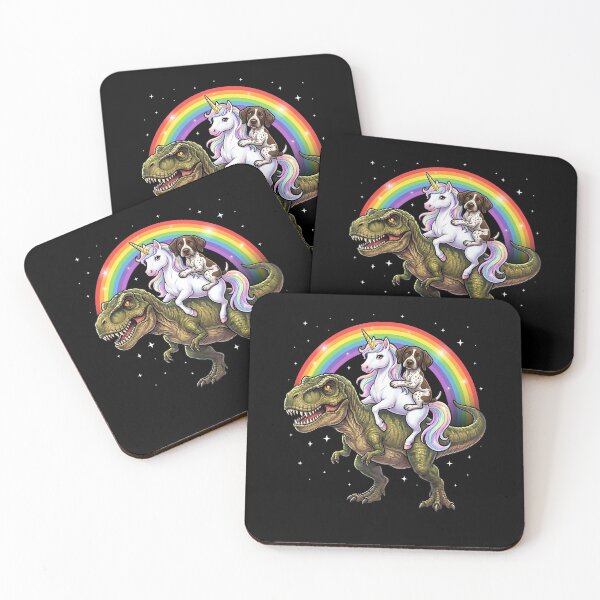Item preview, Rainbow German Shorthaired Pointer Unicorn T Rex Dinosaur Dog Lover designed and sold by DoodleTortle.