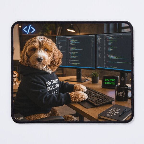 Item preview, Cockapoo Software Developer at the Coding Desk designed and sold by Paul Thompson Photography.