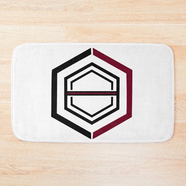 Item preview, Minimalist Hexagon Logo – Modern Geometric Men's T-Shirt designed and sold by Herzbaumatelier.