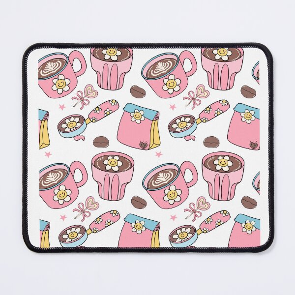 Item preview, Kawaii Coffee Lover Pattern – Cute Daisy Latte Aesthetic Design designed and sold by Vibe Candy studio..