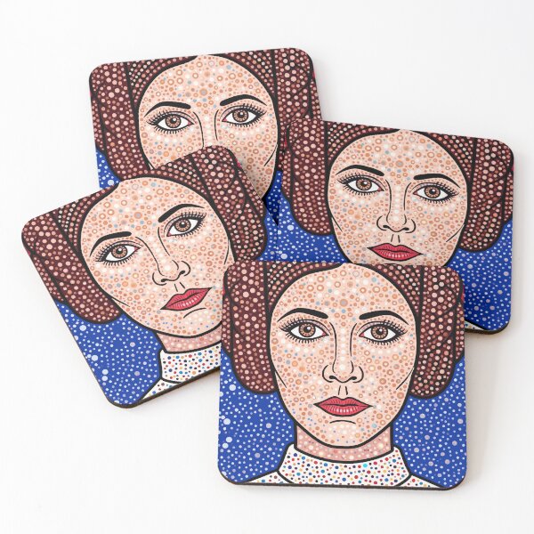 Item preview, Princess Leia — Star Wars Dotwork Pop Art | Pointillist Cosmic Portrait designed and sold by  Ojo de Lilith.