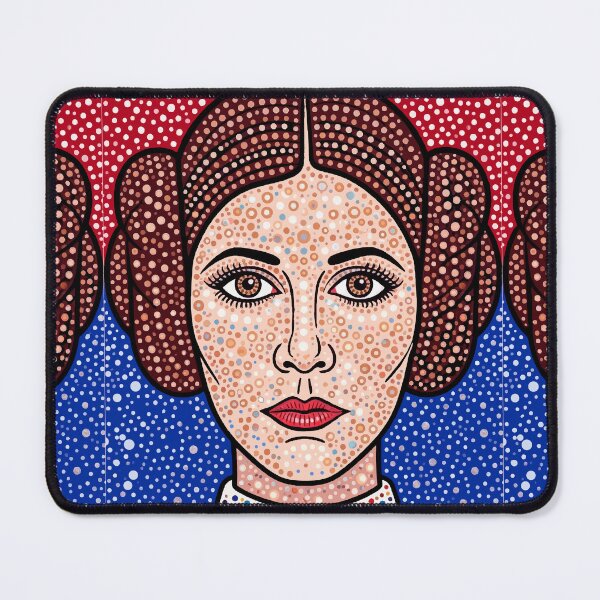Item preview, Princess Leia — Star Wars Dotwork Pop Art | Pointillist Cosmic Portrait designed and sold by  Ojo de Lilith.