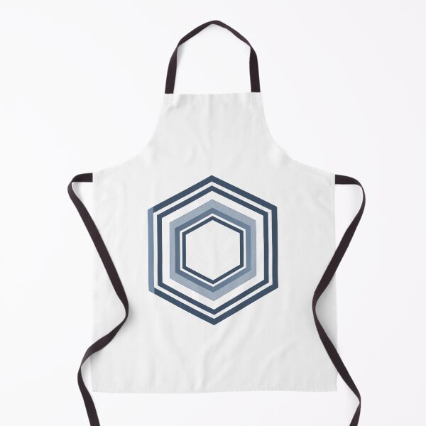 Item preview, Hexagon Series 02 – Sixfold concentric line hexagons in dark blue designed and sold by Herzbaumatelier.