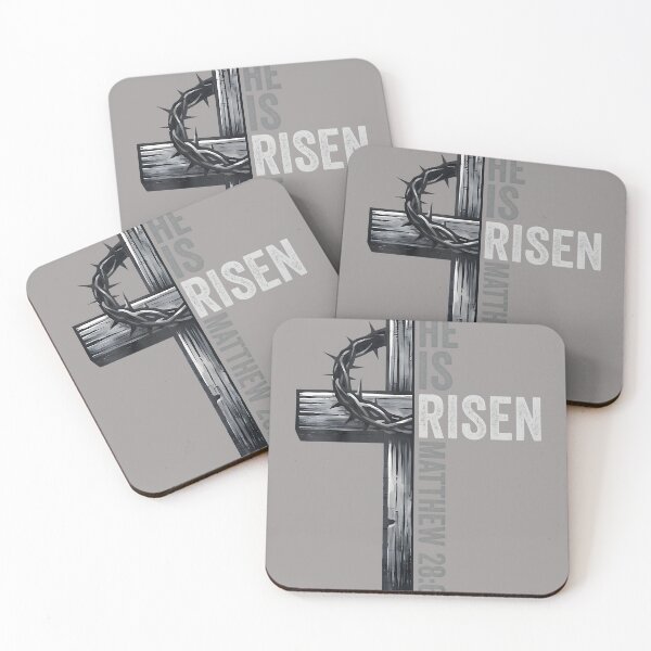 Item preview, Easter Cross He is Risen Jesus Christian Men Women Kid Youth designed and sold by KathieFaugh.