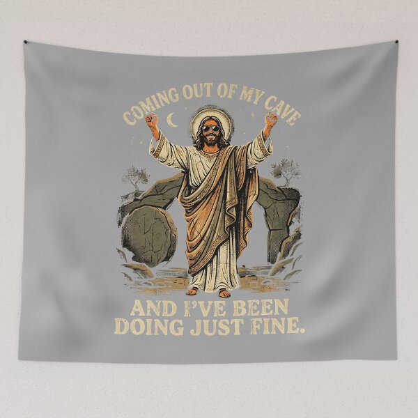 Item preview, Coming Out of My Cave Shirt Jesus Christian Religion God designed and sold by KathieFaugh.