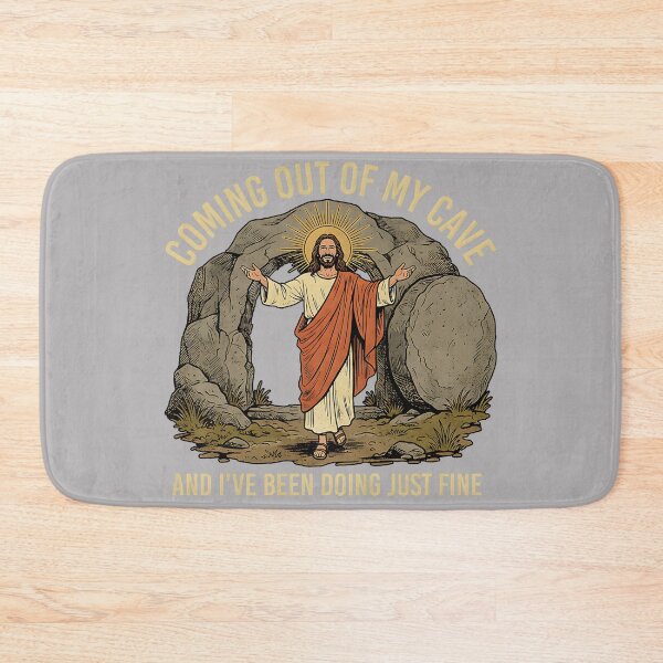 Item preview, Coming Out of My Cave and I've Been Doing Just Fine Jesus designed and sold by KathieFaugh.