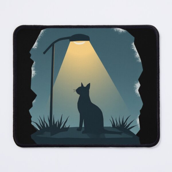 Item preview, Quiet Night Mood Cat designed and sold by Ali Doodles.