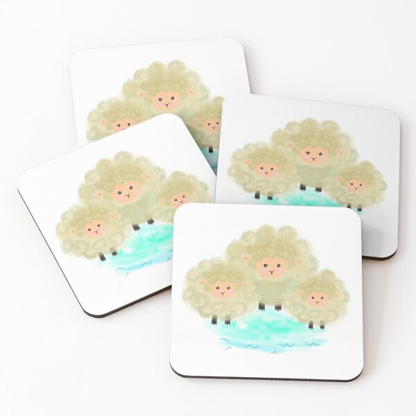 Item preview, sheep family designed and sold by MagicWizardShop.