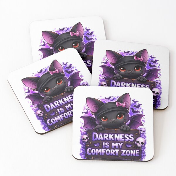 Item preview, Darkness Is My Comfort Zone Cute Gothic Bat Dark Aesthetic Design designed and sold by InkedRebel.
