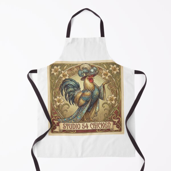 Item preview, Studio 54 Chicken in the style of Mucha designed and sold by Solace Sparkles.