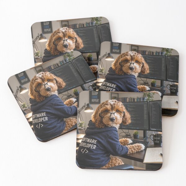 Item preview, Dog Programmer at Workstation designed and sold by Paul Thompson Photography.
