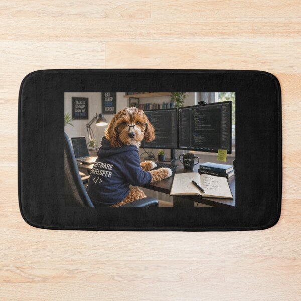 Item preview, Dog Programmer at Workstation designed and sold by Paul Thompson Photography.