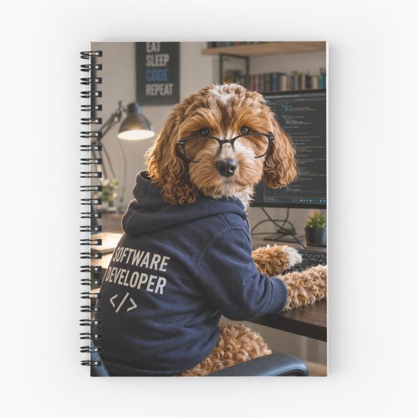 Item preview, Dog Programmer at Workstation designed and sold by Paul Thompson Photography.