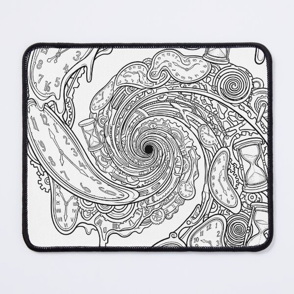 Item preview, Surreal psychedelic melting clock spiral designed and sold by chalia87.