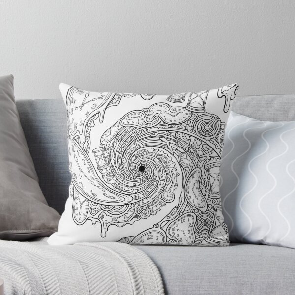 Item preview, Surreal psychedelic melting clock spiral designed and sold by chalia87.