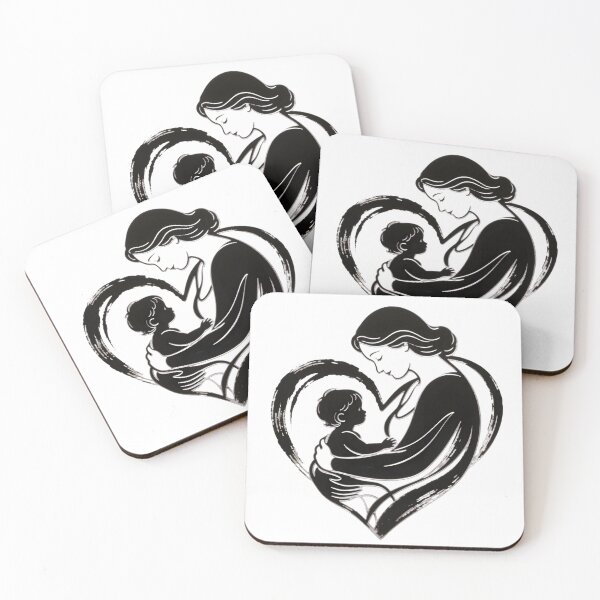 Item preview, Title Heart of Motherhood: A Glowing Silhouette designed and sold by RoseVathRam.