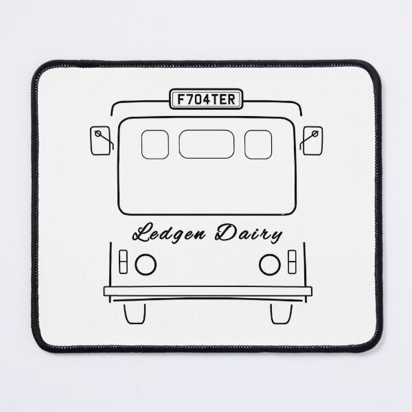 Item preview, Classic electric milk float line drawing black designed and sold by soitwouldseem.