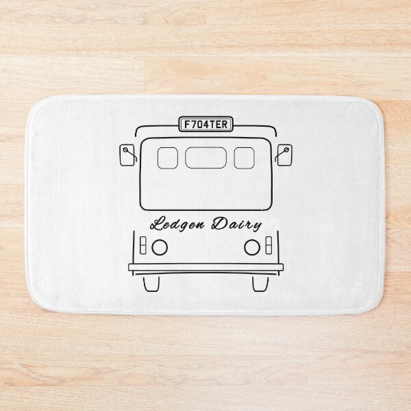 Item preview, Classic electric milk float line drawing black designed and sold by soitwouldseem.