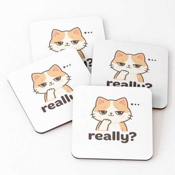 Item preview, Really Cat Meme Cute Sarcastic Kitty Funny Cat Lover Design designed and sold by ZYNORAworld.