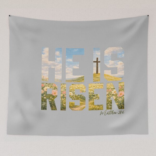 Item preview, He is Risen Christian Wildflower Happy Easter Women Girls designed and sold by mjohnson9.