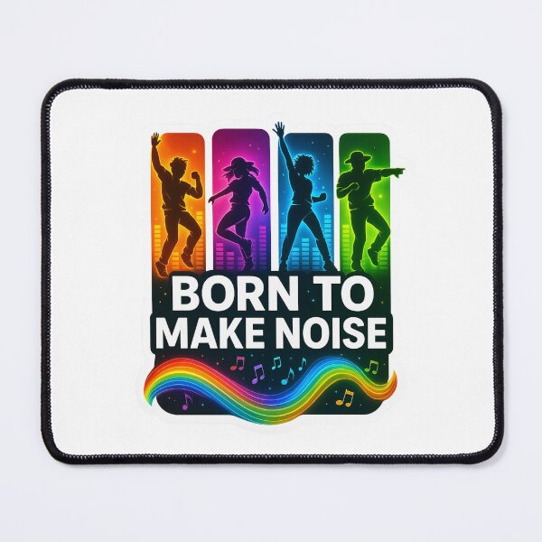 Item preview, Born to Make Noise Rainbow Dance Tee designed and sold by lorand-designs.