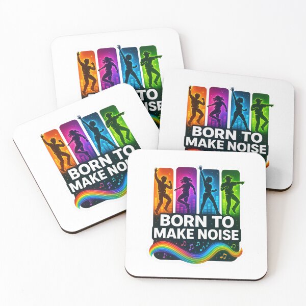 Item preview, Born to Make Noise Rainbow Dance Tee designed and sold by lorand-designs.