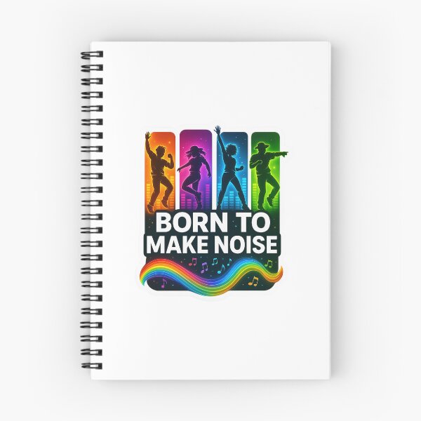 Item preview, Born to Make Noise Rainbow Dance Tee designed and sold by lorand-designs.
